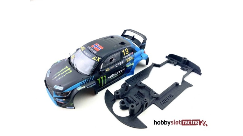 Chasis 3DP para Audi S1 WRX Scalextric