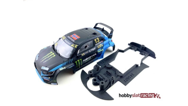 Chasis 3DP para Audi S1 WRX Scalextric