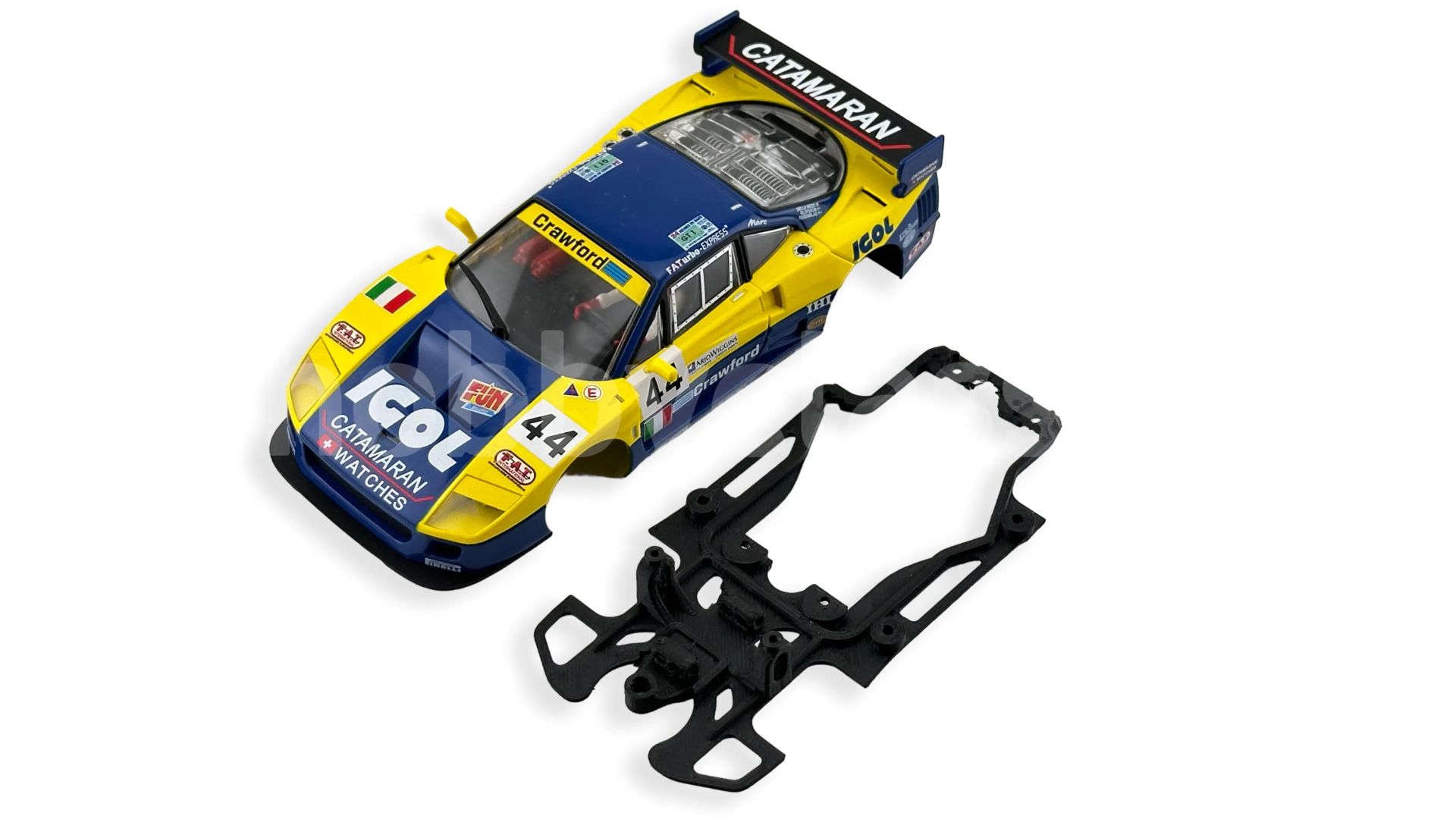 Chasis 3DP - Ferrari F40 - RevoSlot