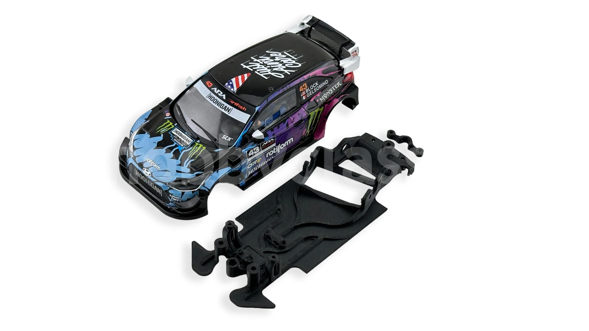 Chasis 3DP Anglewinder - Hyundai i20 - Scalextric
