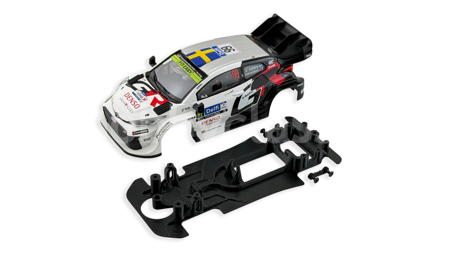 Chasis 3DP In Line - Toyota Yaris WRC - Avant Slot