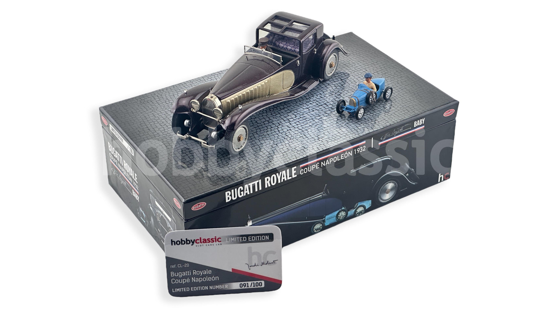 Bugatti Royale Coupé & Baby Bugatti - Purple garnet - n91/100