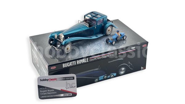 Bugatti Royale Coupé & Baby Bugatti - Navy Turquoise - n94/100