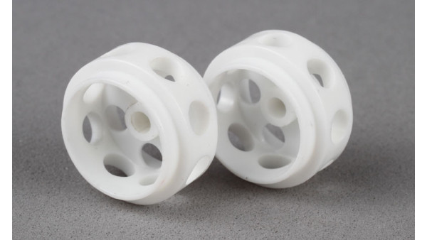 Llantas de Delrin 15,5 x 9mm (x2) BLANCO