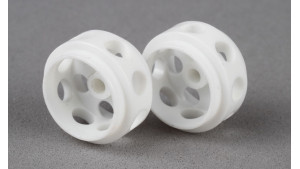 Llantas de Delrin 15,5 x 9mm (x2) BLANCO