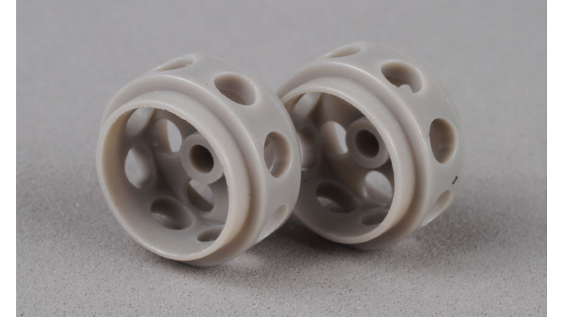 Llantas de Delrin 15,5 x 9mm (x2) GRIS
