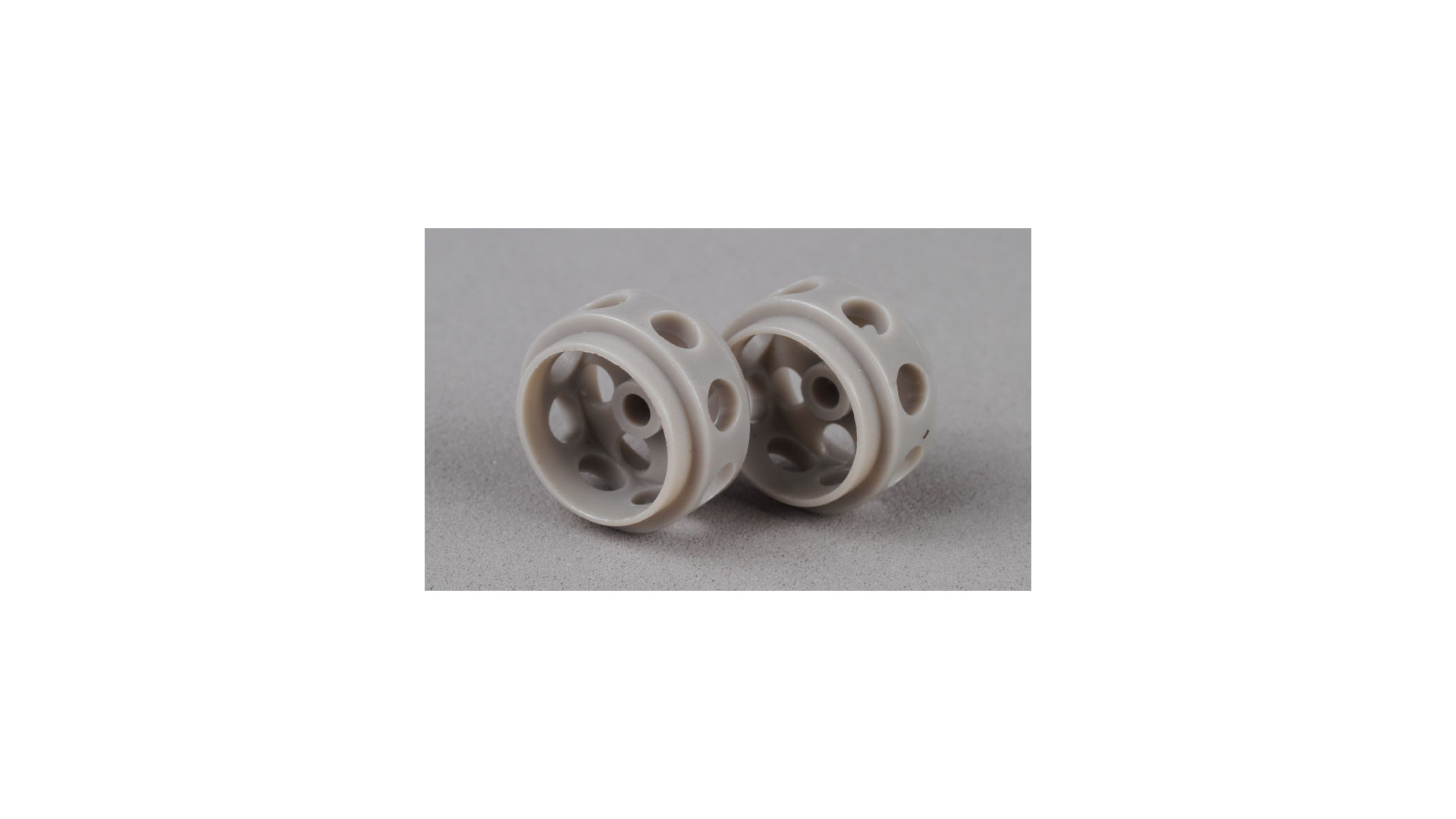 Llantas de Delrin 15,5 x 9mm (x2) GRIS