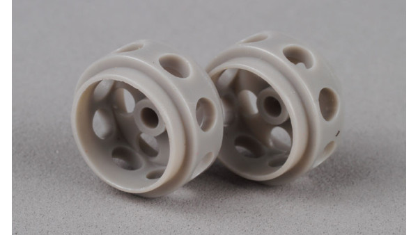 Llantas de Delrin 15,5 x 9mm (x2) GRIS