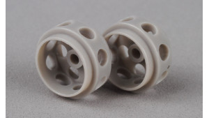 Llantas de Delrin 15,5 x 9mm (x2) GRIS