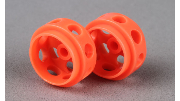 Llantas de Delrin 14,5 x 9mm (x2) NARANJA
