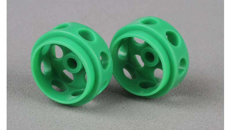Llantas de Delrin 14,5 x 9mm (x2) VERDE