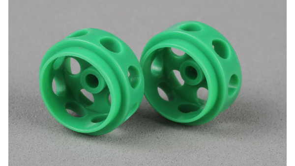 Llantas de Delrin 15,5 x 9mm (x2) VERDE