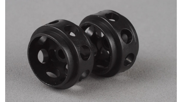 Llantas de Delrin 15,5 x 9mm (x2) NEGRO